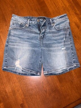 Lucky Brand Light Blue Distressed Denim Shorts